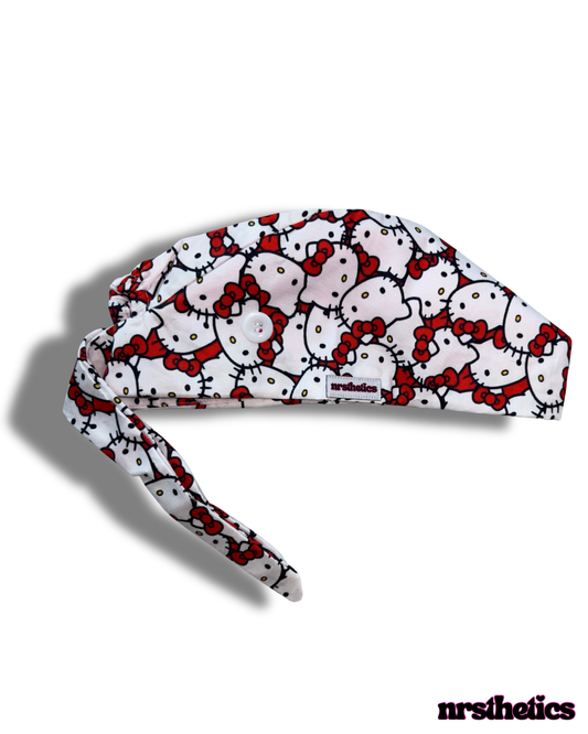 Hello Kitty Scrub Cap (Red)