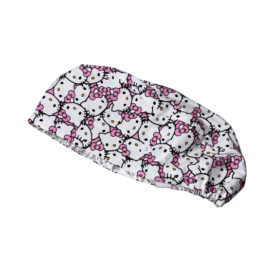Hello Kitty Bouffant Cap (Lite Pink)