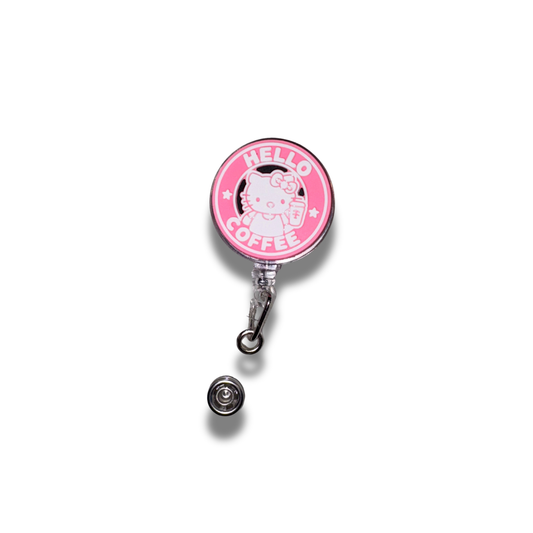 Hello Coffee Badge Reel
