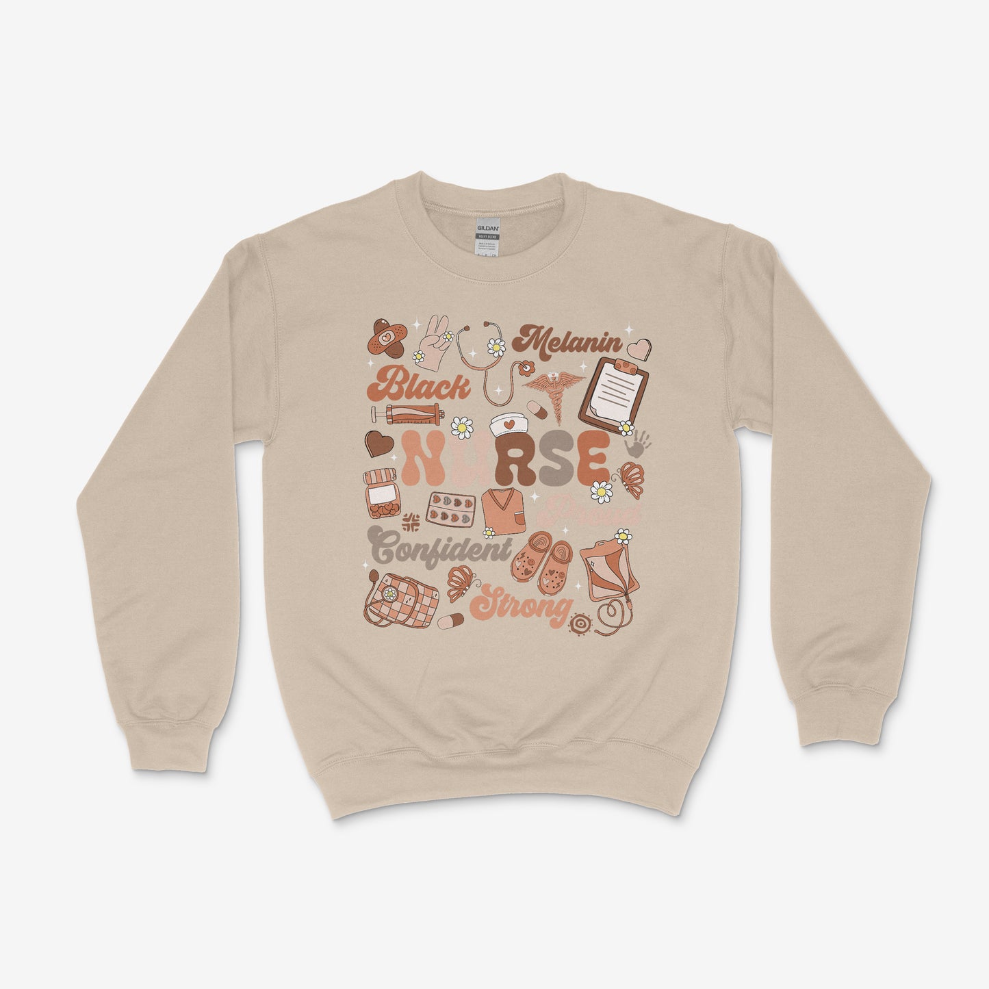 Melanin Nurse Tee & Sweatshirt
