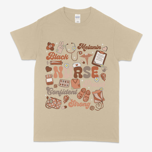 Melanin Nurse Tee & Sweatshirt